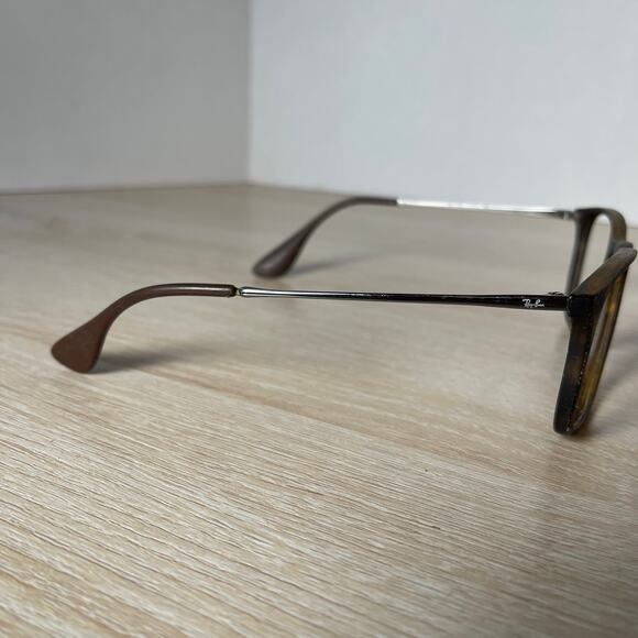 Ray-Ban RB4187 Chris 856/13 Sunglasses FRAMES ONLY Brown Rubber 54-18-145 Italy - Picture 12 of 12